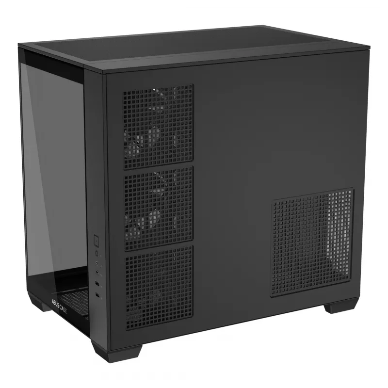 ASUS A32 PLUS TG ARGB tietokonekotelo, musta, ATX/micro ATX/Mini-ITX