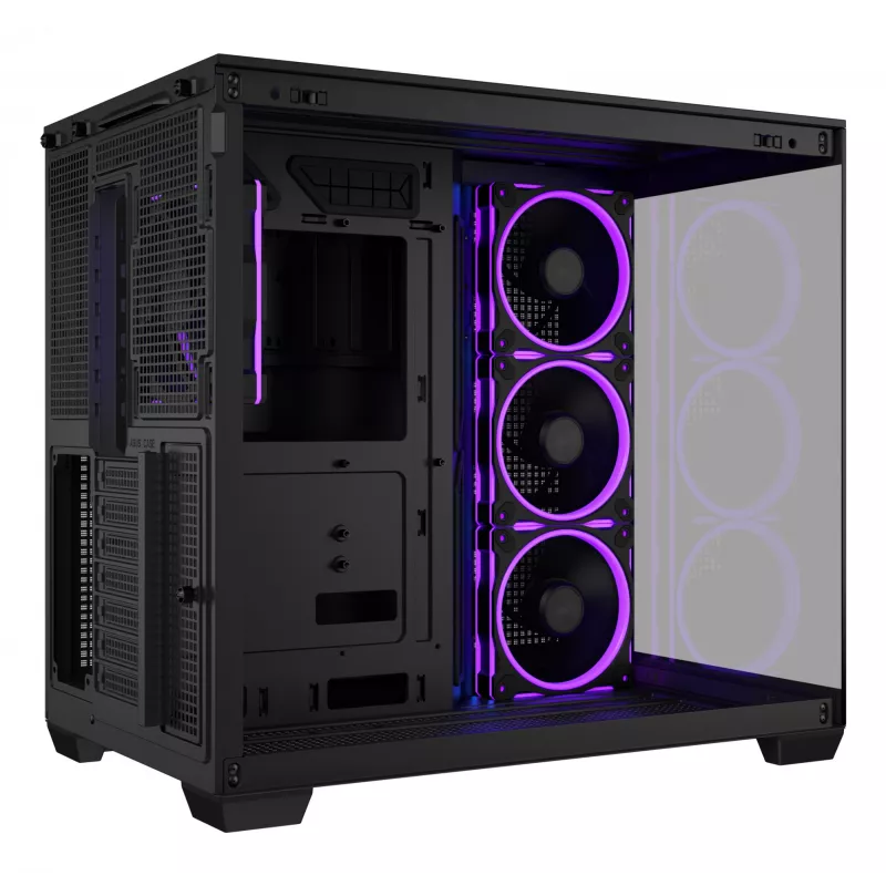 ASUS A32 PLUS TG ARGB tietokonekotelo, musta, ATX/micro ATX/Mini-ITX