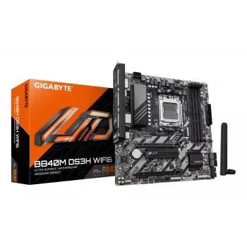 Emolevy GIGABYTE B840M DS3H WIFI6, AMD B840, kanta AM5, Micro ATX