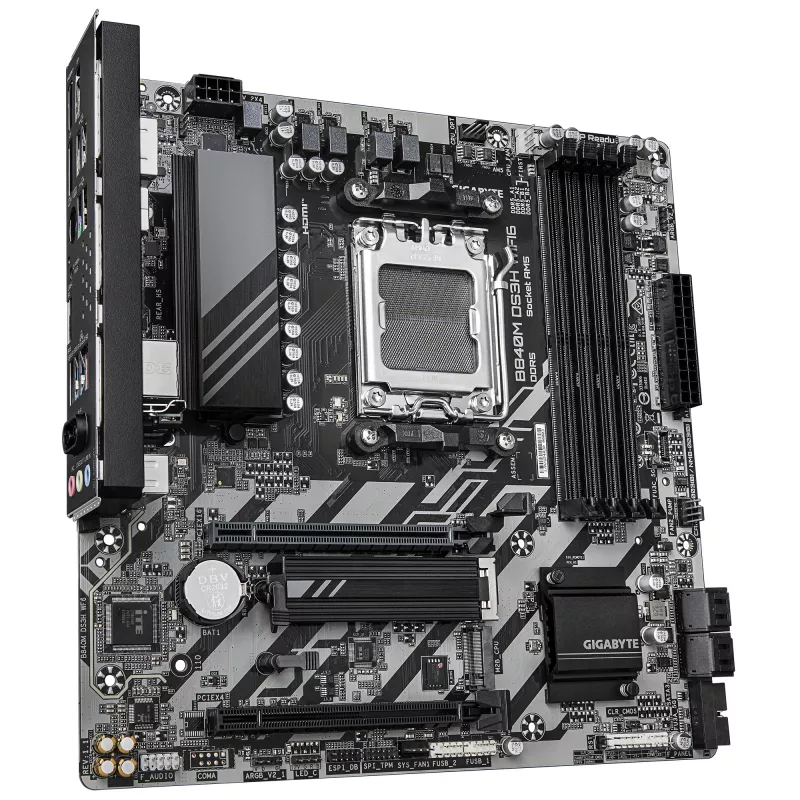 GIGABYTE B840M DS3H WIFI6 emolevy, AMD B840, AM5-kanta, Micro ATX, DDR5