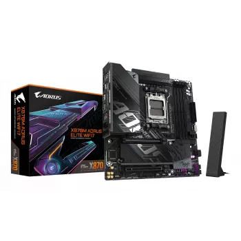 Emolevy GIGABYTE X870M AORUS ELITE WIFI7, AMD X870, kanta AM5, ATX