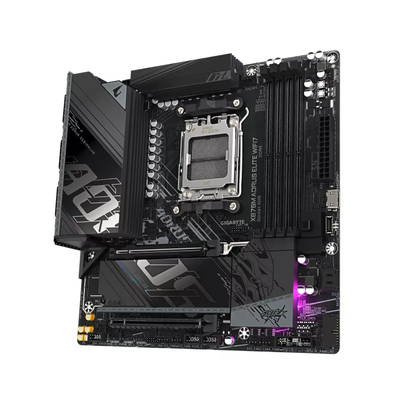 Emolevy GIGABYTE X870M AORUS ELITE WIFI7, AMD X870, kanta AM5, ATX