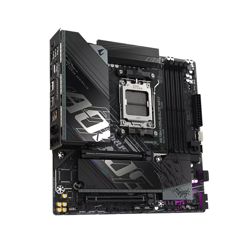 Emolevy GIGABYTE X870M AORUS ELITE WIFI7, AMD X870, kanta AM5, ATX