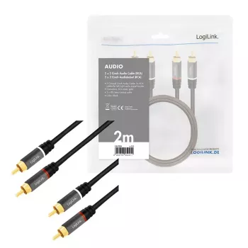Audiokaapeli 2m LogiLink CA1204
