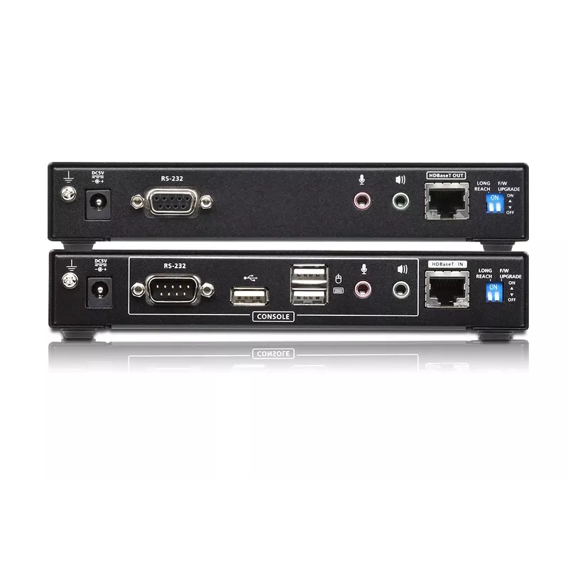 ATEN USB 2.0 DVI Dual View HDBaseT 2.0 KVM-jatko audio ja RS232 (150 m)