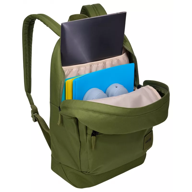 Case Logic Campus CCAM1216 Hawthorne vihreä reppu Casual-reppu musta polyesteri