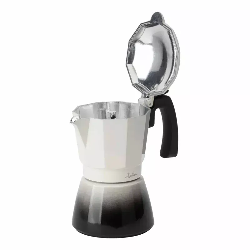 Jata HCAF2412 mokkakeitin, 12 kuppia (0,7 l), alumiini, induktiokeittotasoille sopiva, 10,8 cm pohja