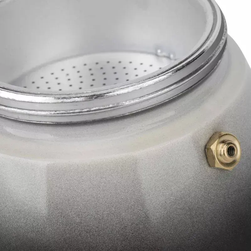 Jata HCAF2412 mokkakeitin, 12 kuppia (0,7 l), alumiini, induktiokeittotasoille sopiva, 10,8 cm pohja