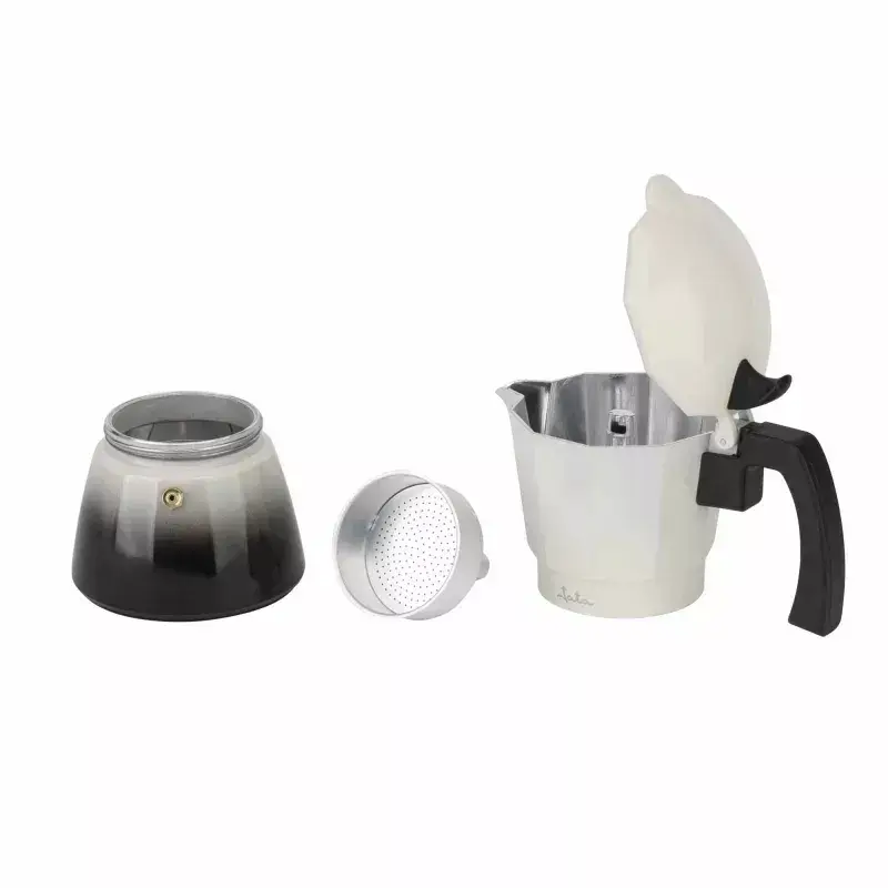 Jata HCAF2412 mokkakeitin, 12 kuppia (0,7 l), alumiini, induktiokeittotasoille sopiva, 10,8 cm pohja
