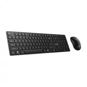 MSI FORGE K210 WIRELESS COMBO näppäimistö hiiri sisältyy Home/Office USB QWERTY US English musta