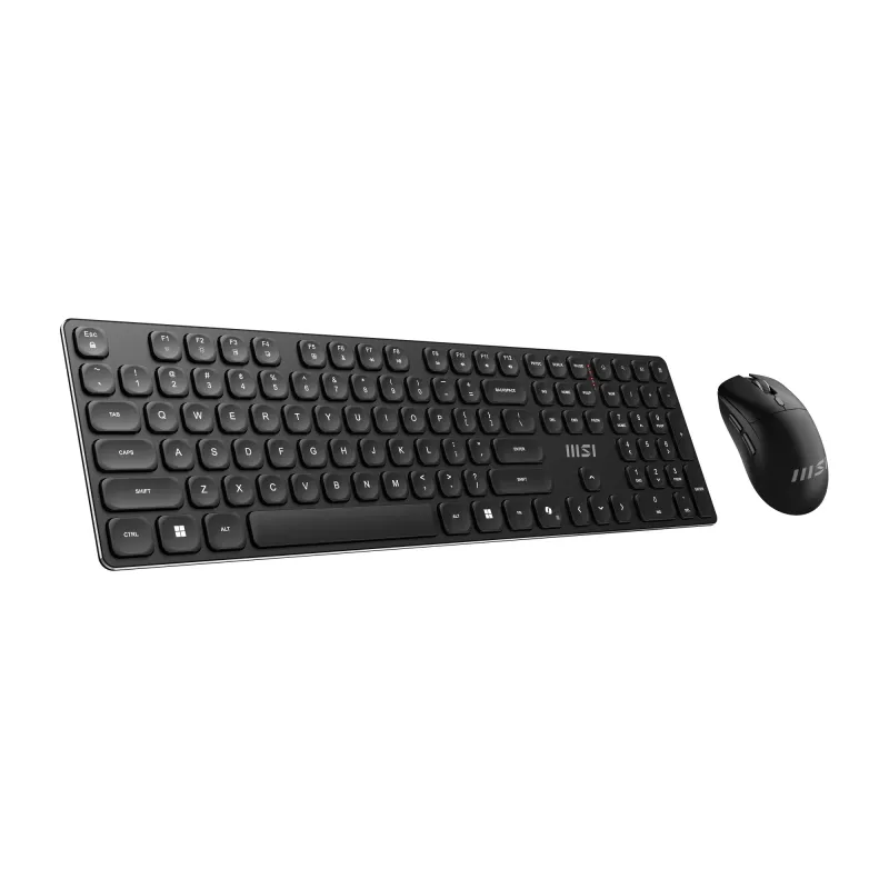 MSI FORGE K210 WIRELESS COMBO näppäimistö hiiri sisältyy Home/Office USB QWERTY US English musta