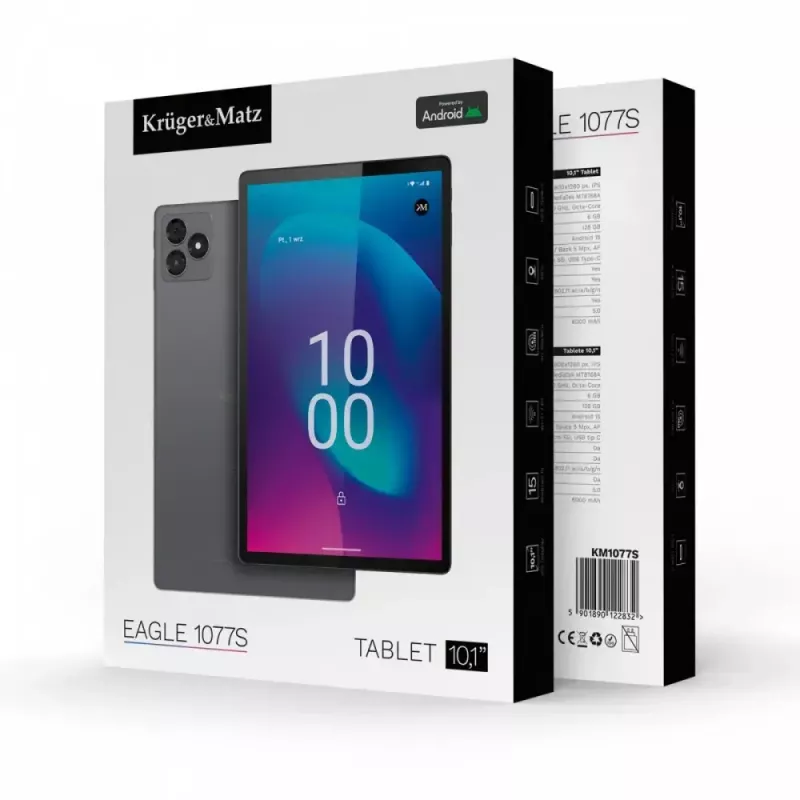 Tabletti Kruger & Matz KM1077 10,1 tuuman näyttö Quad-Core 4 GB RAM 64 GB tallennustila Android