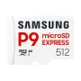 microSDXC-muistikortti Samsung P9 Express 512 GB, UHS-I, luku 800 MB/s, V30, U1, valkoinen