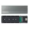 SSD-kotelo ADATA EC680 harmaa M.2 USB Type-C PCIe