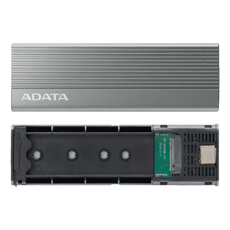 SSD-kotelo ADATA EC680 harmaa M.2 USB Type-C PCIe