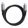 USB C - USB C datakaapeli ADATA CACCU3-100W-100AN-BK — USB 3.2 Gen 2 (10 Gbit/s), 1 m, musta