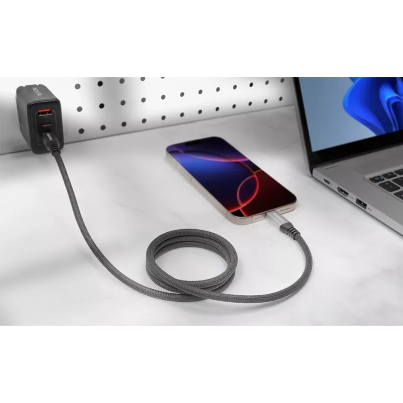 USB C - USB C datakaapeli ADATA CACCU3-100W-100AN-BK — USB 3.2 Gen 2 (10 Gbit/s), 1 m, musta