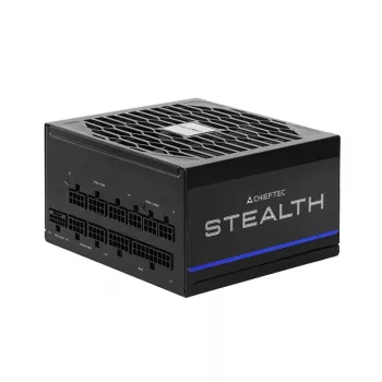 Virtalähde CHIEFTEC Stealth Vega M SPX-1000-FC 1000W 24-pin ATX 80 PLUS Platinum, 135 mm tuuletin, musta