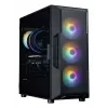 ZALMAN Mid-Tower-PC-kotelo I3 NEO V2, musta, 4x RGB-tuuletinta, ATX/microATX-tuki