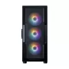ZALMAN Mid-Tower-PC-kotelo I3 NEO V2, musta, 4x RGB-tuuletinta, ATX/microATX-tuki