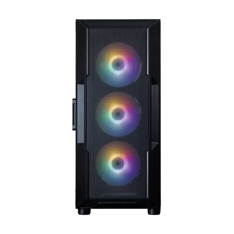 ZALMAN Mid-Tower-PC-kotelo I3 NEO V2, musta, 4x RGB-tuuletinta, ATX/microATX-tuki