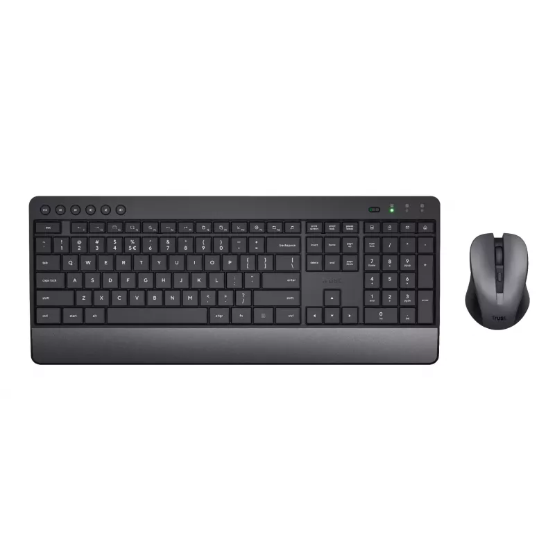 Trust Trezo näppäimistö ja hiiri sisältäen Universal RF Wireless QWERTY US English musta