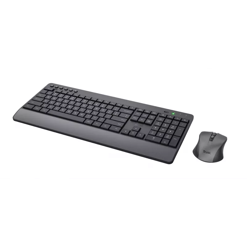 Trust Trezo näppäimistö ja hiiri sisältäen Universal RF Wireless QWERTY US English musta
