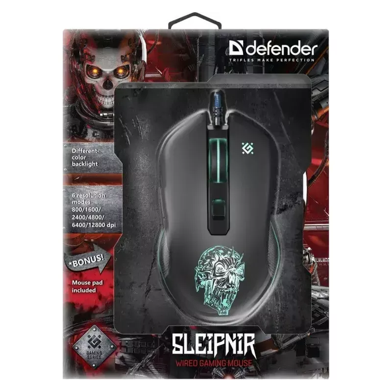 Hiiri Defender GM-927 Sleipnir Optic 12800dpi 6P