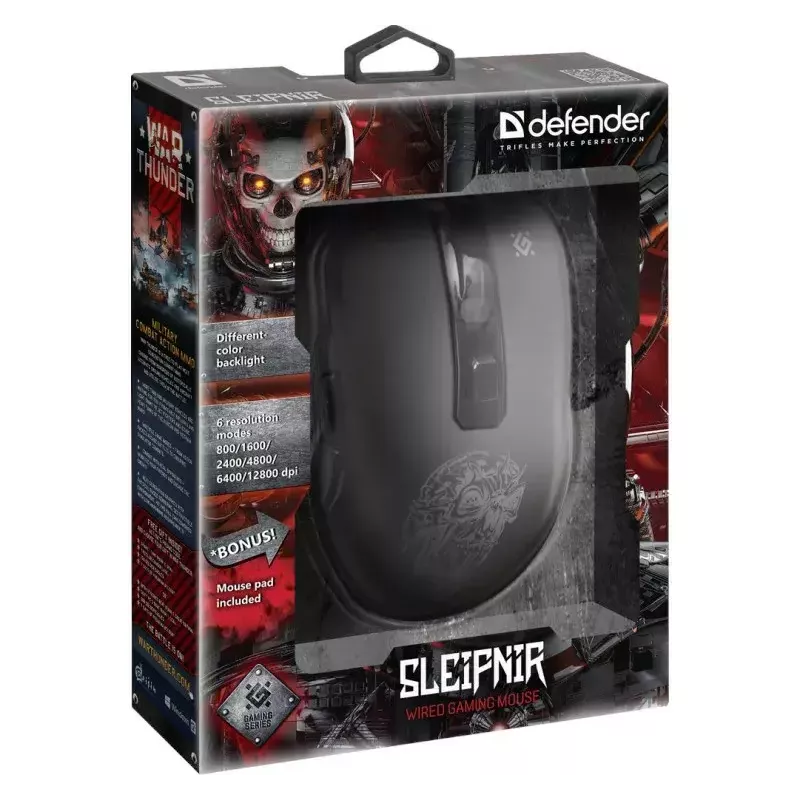 Hiiri Defender GM-927 Sleipnir Optic 12800dpi 6P
