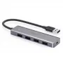 USB-keskitin UGREEN 50985 (4× USB 3.2 Gen 1 Type-A, 5 Gb/s, hopea)