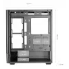 PC-kotelo TACENS Mars Gaming MCLCDPRO Midi Tower – musta, IPS 7,2 tuuman näyttö, virtalähde alhaalla, ATX/Micro‑ATX/Mini‑ITX tuki