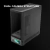 PC-kotelo TACENS Mars Gaming MCLCDPRO Midi Tower – musta, IPS 7,2 tuuman näyttö, virtalähde alhaalla, ATX/Micro‑ATX/Mini‑ITX tuki
