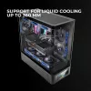 PC-kotelo TACENS Mars Gaming MCLCDPRO Midi Tower – musta, IPS 7,2 tuuman näyttö, virtalähde alhaalla, ATX/Micro‑ATX/Mini‑ITX tuki