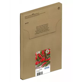 Mustepatruunoiden monipakkaus Epson 503 EasyMail — 4 kpl, vakioteho: musta 4,6 ml, syaani/magenta/keltainen 3,3 ml