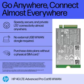 HP 4G LTE-Advanced Pro Cat19 WWAN sisäinen langaton moduuli B8BD3AA