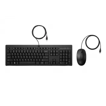 HP 225 langallinen hiiri- ja näppäimistösarja, täysikokoinen, USB, musta