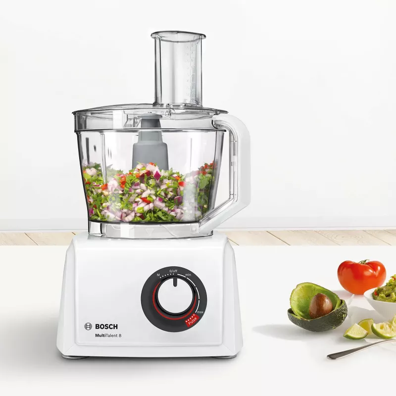 Yleiskone Bosch MC812W501 — 1000 W, 3,9 L kulho, valkoinen, ruostumattomat terät