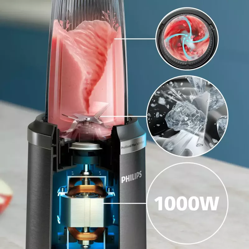 Pöytämikseri Philips 5000-sarja HR2767/00 musta ruostumaton teräs