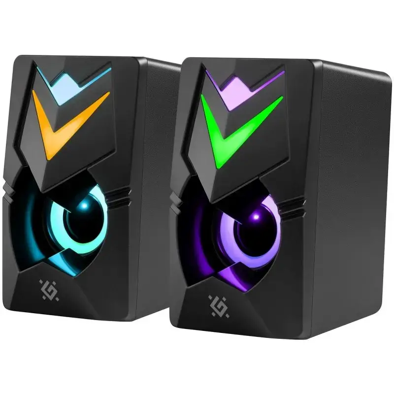 DEFENDER J4 2.0 6W PC-kaiuttimet LED USB, 3,5 mm, 90–20000 Hz, musta