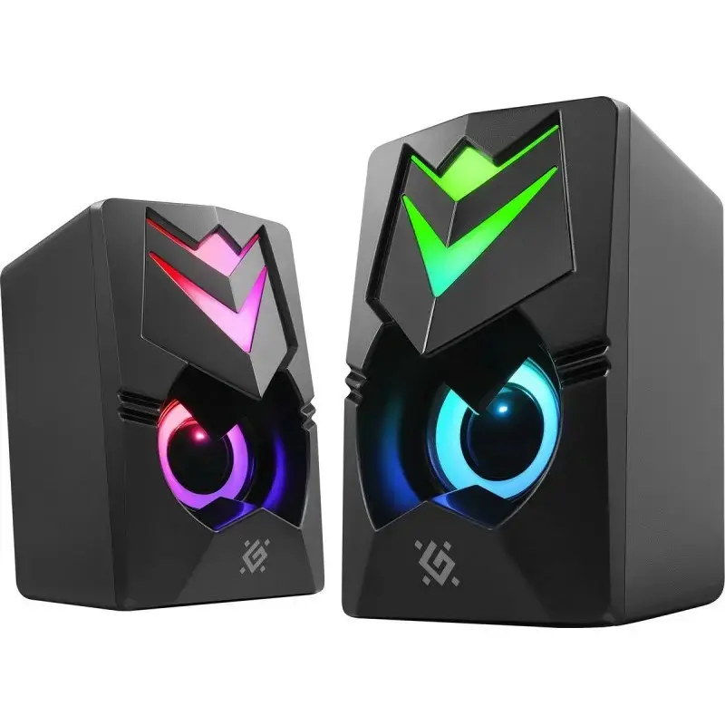 DEFENDER J4 2.0 6W PC-kaiuttimet LED USB, 3,5 mm, 90–20000 Hz, musta