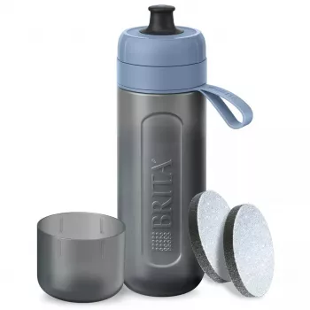 Suodatinpullo BRITA Active 600 ml pastellinsininen 2 MicroDisc-suodattimella, muovi, BPA-vapaa, 233 mm