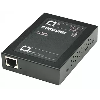 Intellinet Power over Ethernet (PoE+) -jakaja, IEEE802.3at, 5, 7.5, 9 tai 12 V DC lähtöjännite