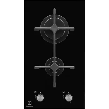 Electrolux EGC3322NVK musta kalusteisiin asennettava kaasu 2 aluetta