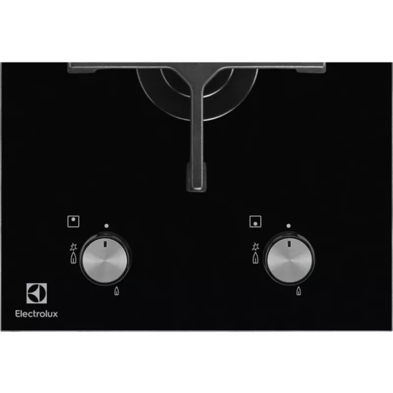 Electrolux EGC3322NVK musta kalusteisiin asennettava kaasu 2 aluetta