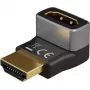 Goobay 72009 videokaapelin sovitin HDMI Type-A standardi musta hopea