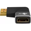 Goobay 72012 videokaapelin sovitin HDMI Type-A uros musta hopea
