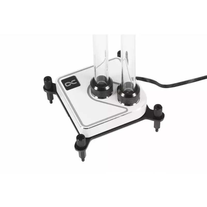 Alphacool Core 1 Aurora 13834 suoritinvesilohko, ARGB, 3-pin, G1/4, messinki/kupari/nikkeli, läpinäkyvä valkoinen