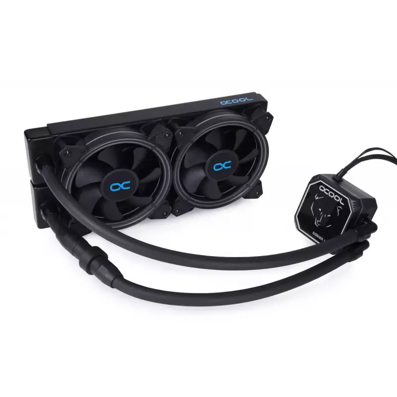 Yhdistelmänestekylmäjäädytin Alphacool Eisbaer Aurora LT240 12 cm musta