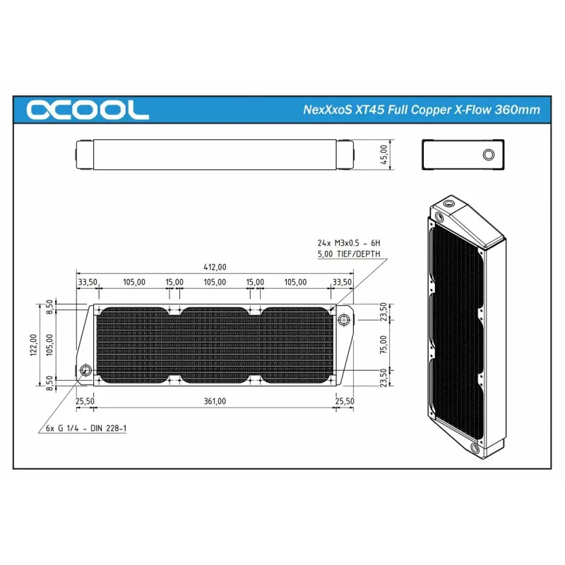 Jäähdytin Alphacool NexXxoS XT45 1011662