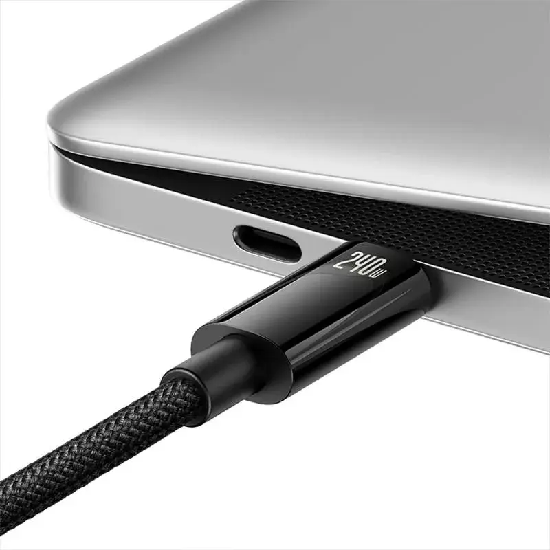 USB-C - USB-C -kaapeli Baseus Tungsten Gold 240W 3m